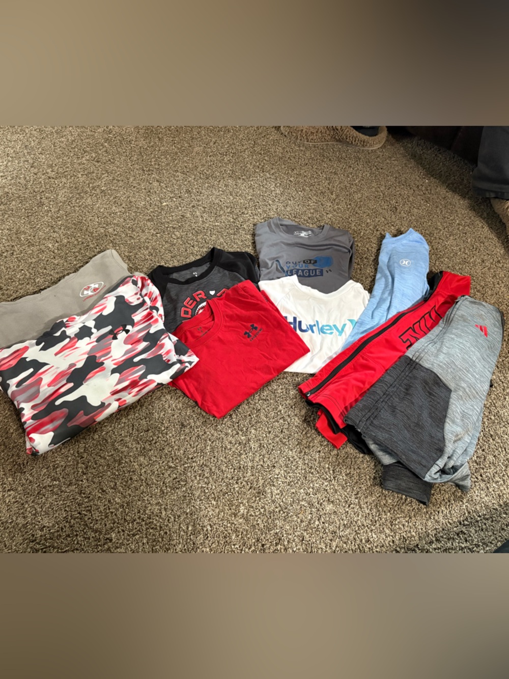 Mixed Boys Activewear Pack – Red, Gray, Black, White